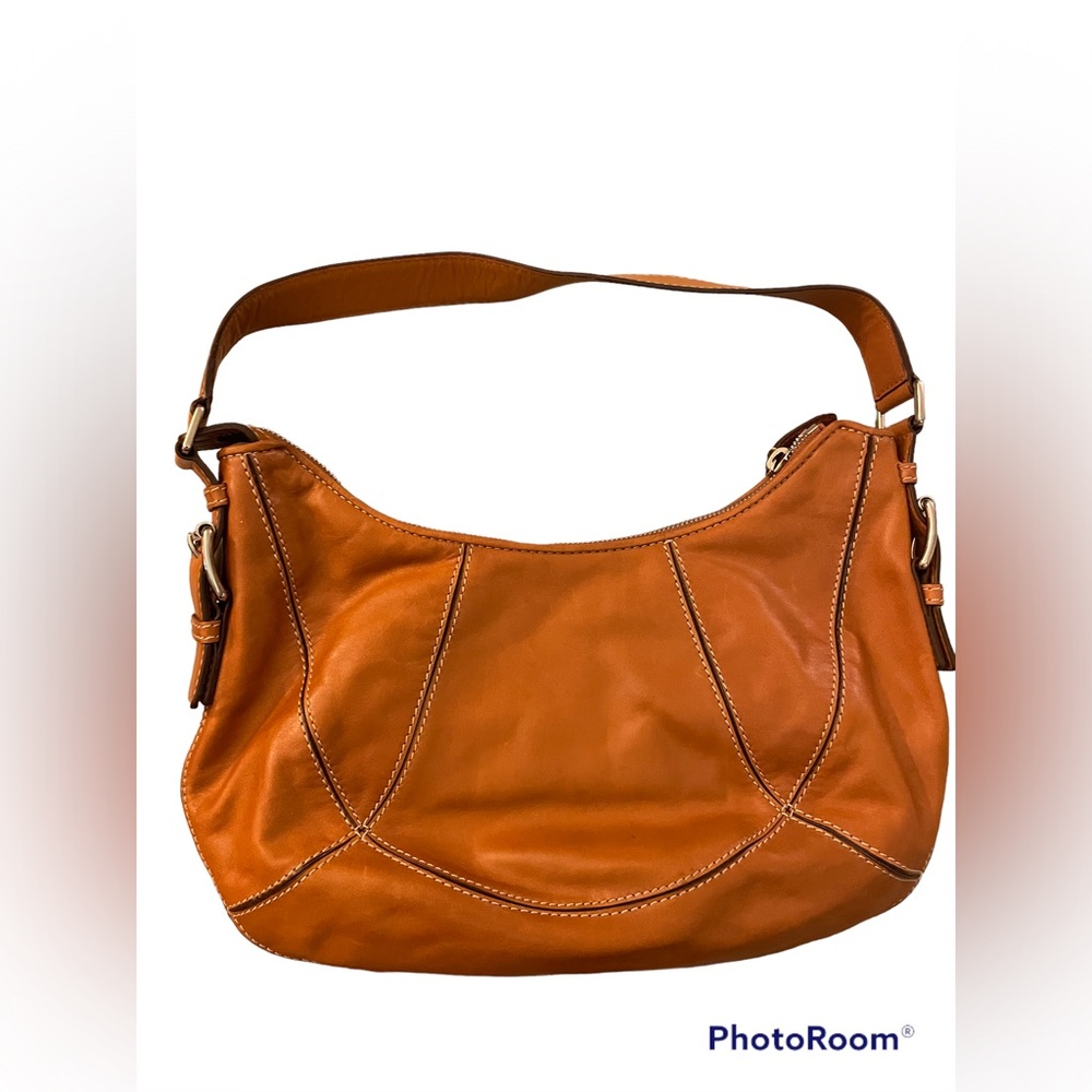 Michael Kors Brown Leather Hobo Handbag